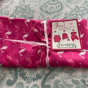 Pink coverup: Flamingo print